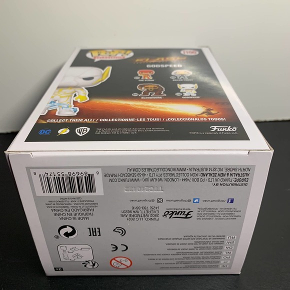 Funko POP! GODSPEED The Flash GITD Glow In The Dark GameStop Exclusive DC #1100 - Picture 6 of 6
